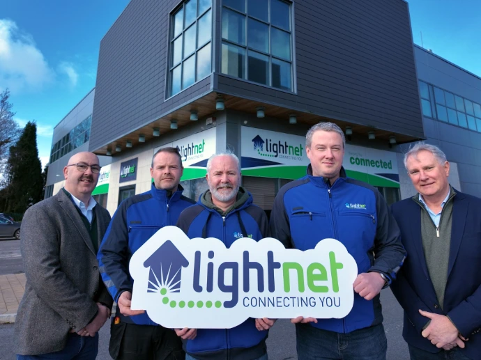 Lightnet Support Staff in front of Lightnet Head Office
