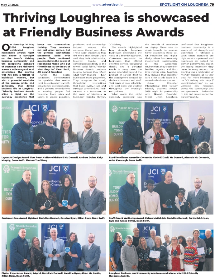Best Customer Care award article