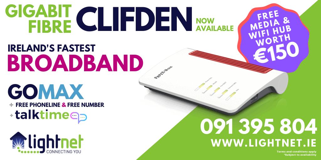 Lightnet Gigabit Fibre Broadband has now come to Clifden!, Lightnet Broadband